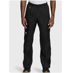 The North Face Venture 2 Half Zip Black Nylon Rain Pants, Men’s Size Small
